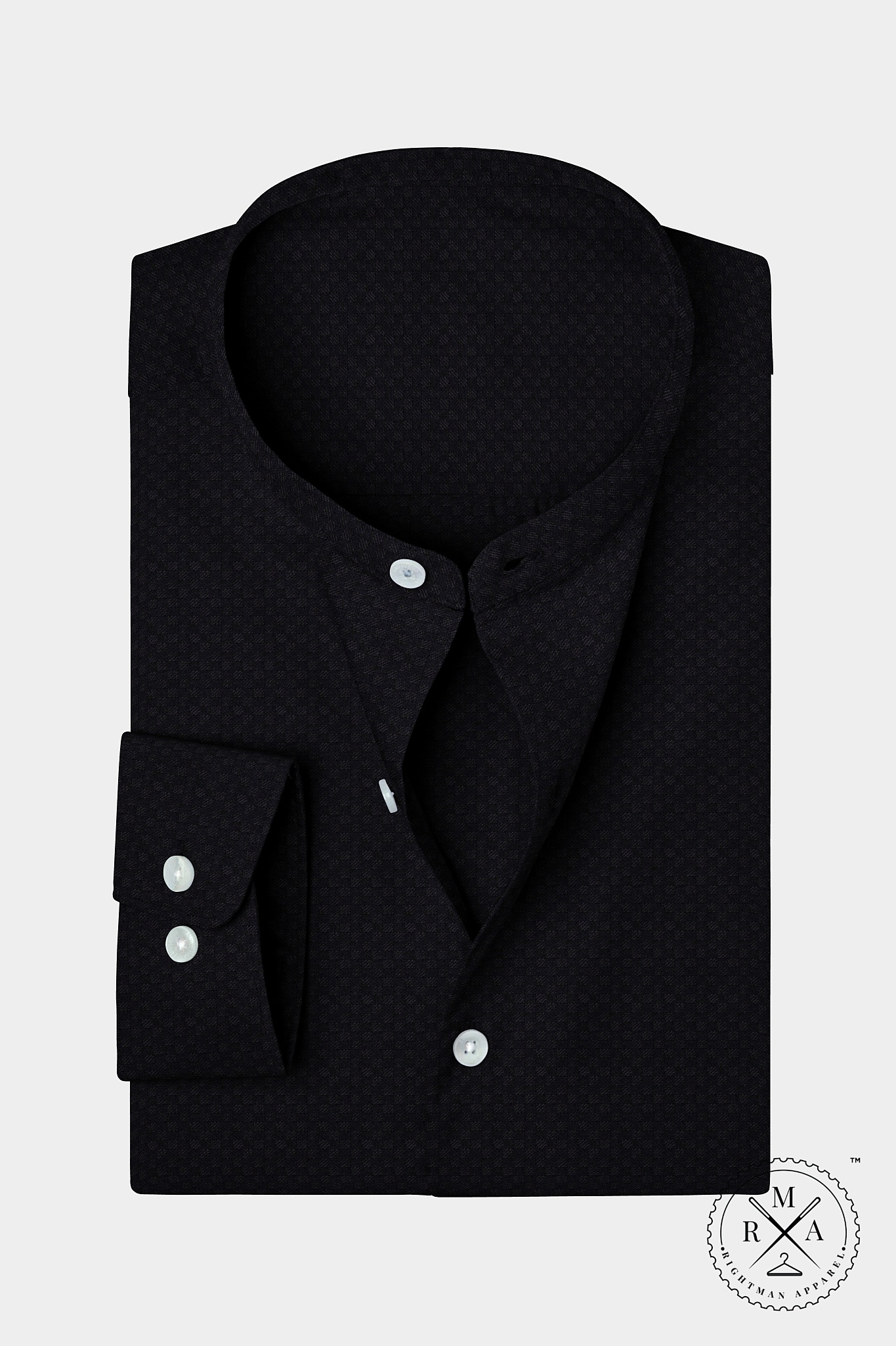 Black Textured Shirt SH275